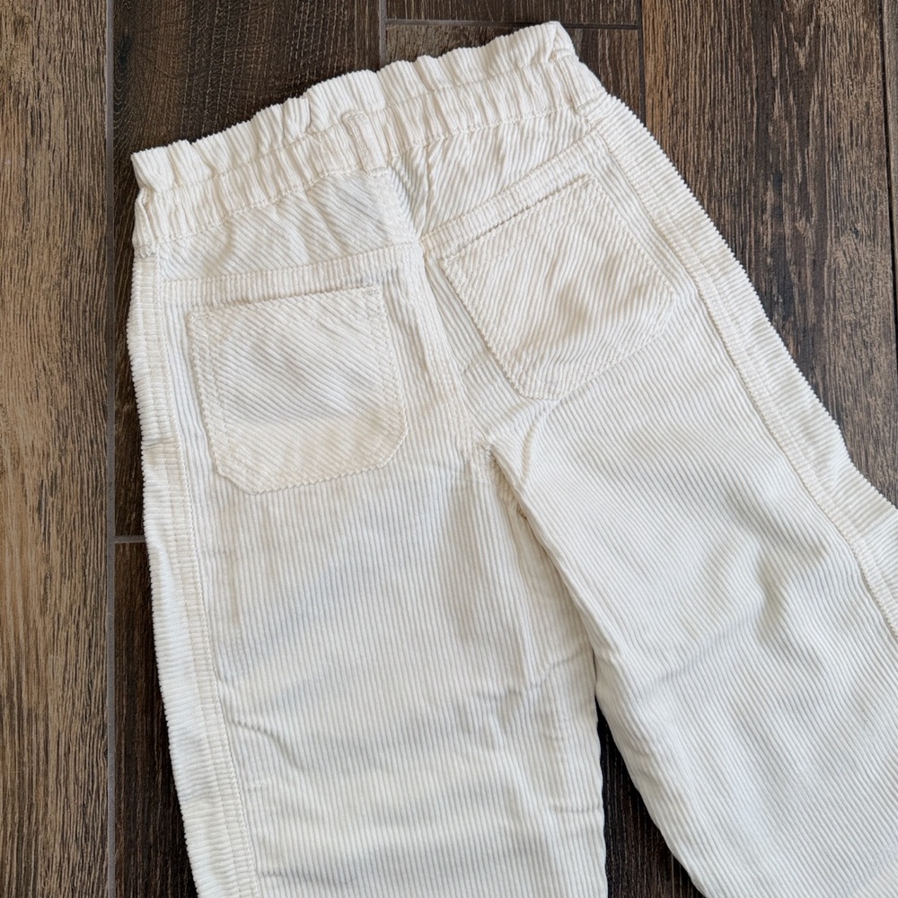 Gap Kids Girls’ Ivory Corduroy Horseshoe Pants—5 - Picture 9 of 10